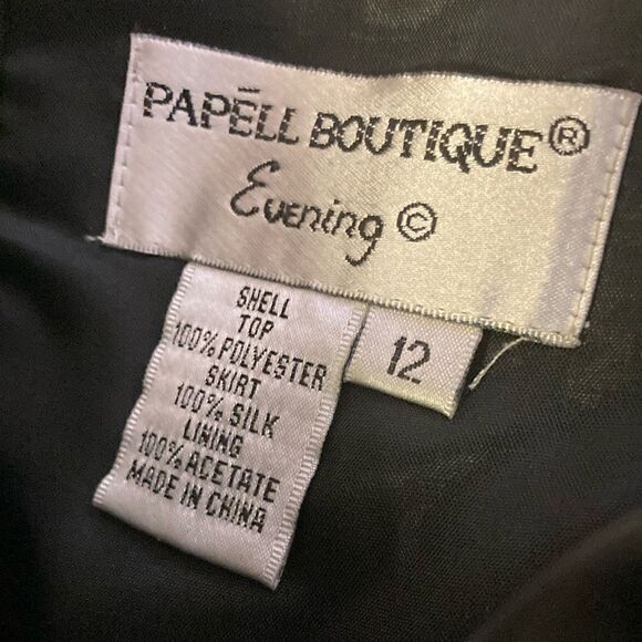 NWT Vtg PAPELL BOUTIQUE EVENING 12 100% Silk Sequins Cocktail Whimsigith Dress - Picture 3 of 11